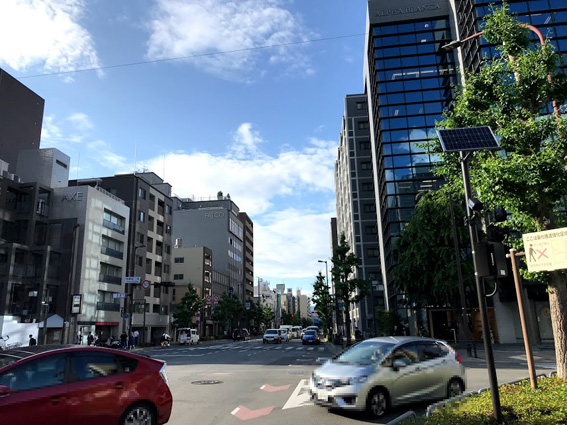 河原町二条の『Kiwakoto本店』と『サンフロンティア不動産』のホテル計画地