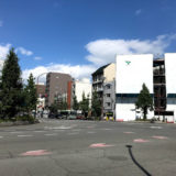 河原町丸太町の角の建築現場