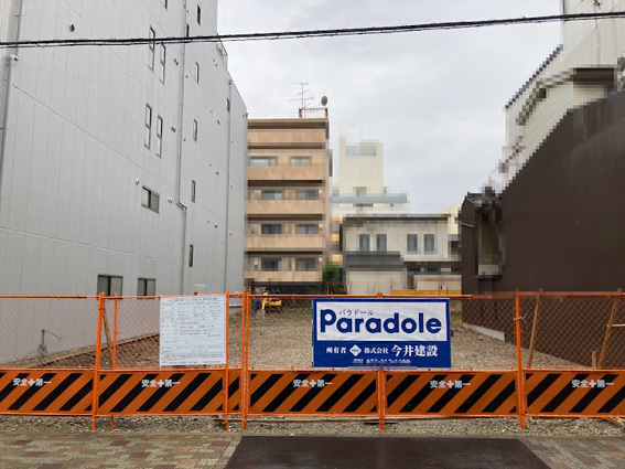 【速報】京都中心部『今井建設』の2つの更地(田の字地区・御所南小学校区)に標識が設置されました。